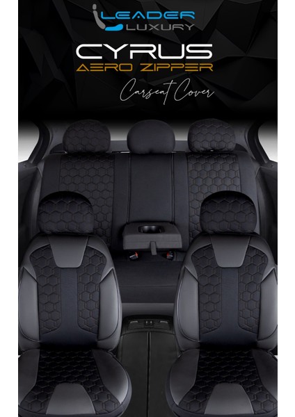 Chery Tiggo Uyumlu Lüx Deri Detaylı Oto Koltuk Kılıfı Ön Arka Takım Venüs Tam Siyah Auto Good Store indirimleri