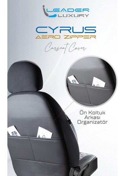 Toyota Ch-R Uyumlu Lüx Deri Detaylı Oto Koltuk Kılıfı Ön Arka Takım Venüs Füme Auto Good Store fırsatları
