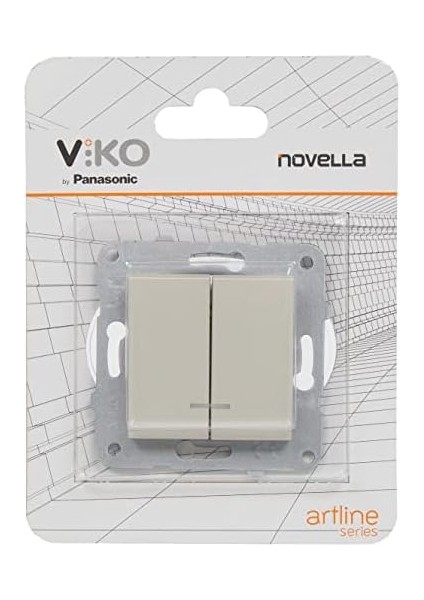 Novella Trenda Metalik Beyaz Mekanizma+Düğmekapak Çabuk Bağlantı Işık Komütatör modelleri