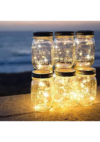 Peri LED Işık 10 Metre (Sarı) Pilli + 50 Adet Küçük Mandal