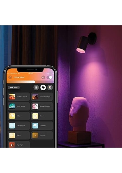 Hue Fugato Single Spot Lamba, Akıllı LED Ampul Ile, Siyah, 1X5.7W 230V fiyatları