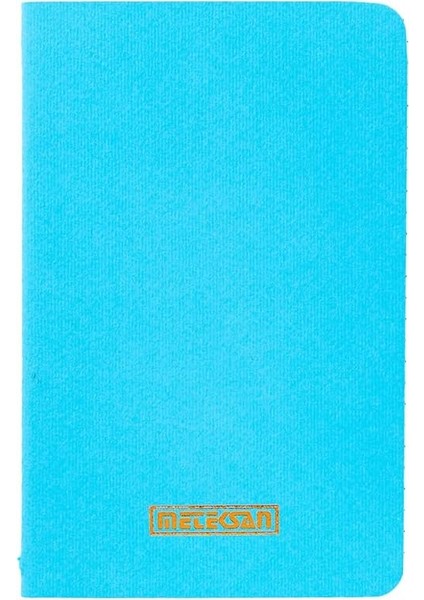 Notes 9X14 cm Karton Kapaklı Iplik Dikişli Defter, 24 Yaprak, Düz, Mavi