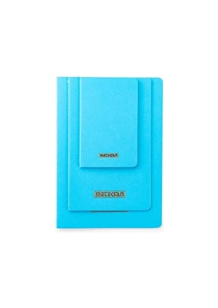 Notes 9X14 cm Karton Kapaklı Iplik Dikişli Defter, 24 Yaprak, Düz, Mavi