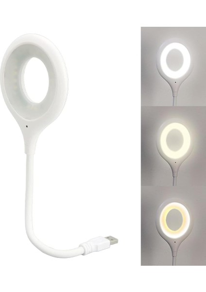 Sesle Kontrol 3 Renk Işık Modlu Akrobat USB LED Kitap Okuma Işığı, USB Gece Işığı Lambası, 24 Led, Sesle Kontrol Masası Işığı, Ses Komutları Açıklamada Mevcuttur