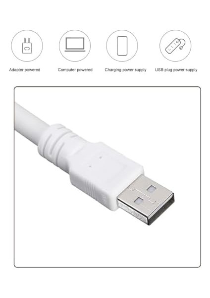 Sesle Kontrol 3 Renk Işık Modlu Akrobat USB LED Kitap Okuma Işığı, USB Gece Işığı Lambası, 24 Led, Sesle Kontrol Masası Işığı, Ses Komutları Açıklamada Mevcuttur