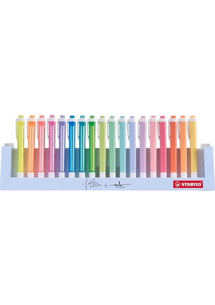 Swing Cool - Fosforlu Kalem - 18'li Masa Seti - Çeşitli Renkler 8 Neon Renk ve 10 Pastel Renk