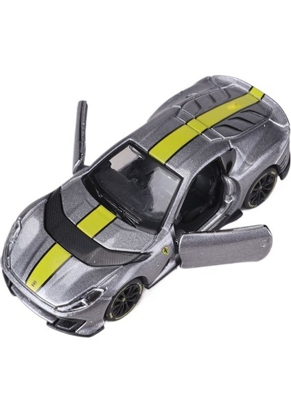 1:64 Ferrari 812 Competizione Açılabilir Kapı Simülasyonu Alaşımlı Araba Model Koleksiyonu (Yurt Dışından)