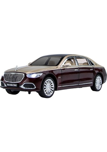 1:24 Mercedes-Benz Maybach S680 Alaşım Araba Modeli Oyuncak (Yurt Dışından)