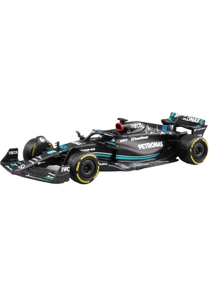 Burago 1:43 Mercedes-Benz F1 W14 (2023) Mat Siyah No. 63 (Yurt Dışından)