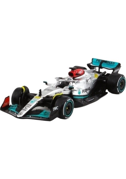 Burago 1:43 2022 Mercedes-Benz F1 Gümüş No. 63 (Yurt Dışından)