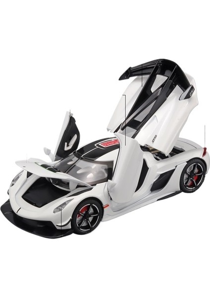 1:22 Koenigsegg Jesko Alaşım Araba Modeli Dekorasyonu (Yurt Dışından)