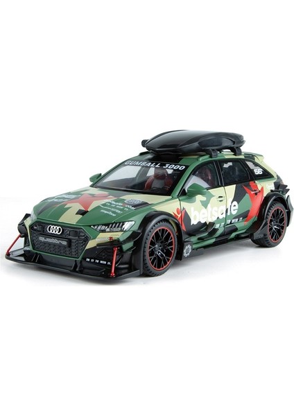 1:24 Alaşım Oyuncak Araba Rs6 Parça Modifiye Versiyonu Simülasyon Alaşım Araba Modeli Simülasyonu (Yurt Dışından)