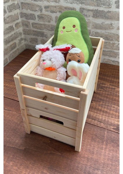 2 Adet Çocuk Odası Toparlayıcı- Oyuncak Toparlayıcı Ahşap Sepet-Organizer modelleri