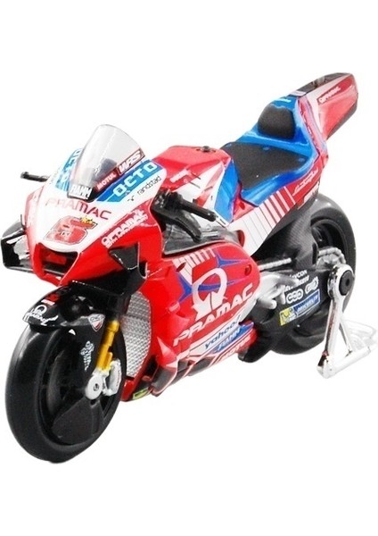 Maisto Simülasyon Motosiklet Yarışı Modeli 2021 Ducati Pramac Kırmızı No. 5 36379 (Yurt Dışından)