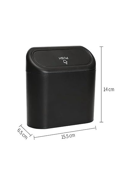 Concept Oto Çöp Kutusu Siyah Portatif Araç Içi Taşınabilir Kapaklı Organizer Aksesuar Araba Çöp Konanası Taşınabilir Araç Çöp Kutusu, Enan, Mutfak, Oturma Odası, Iç Mekan, Çöp Parası Için Kullanılabilir, Luti Concept