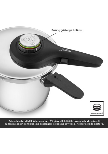 Prime Master 6 Litre Düdüklü Tencere