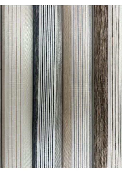 Dilimli Iki Renk-Gri-Siyah Ev-Ofis Perdesi Aluminyum Sistem – Şık & Kullanışlı Perde (Alüminyum Sistem) modelleri