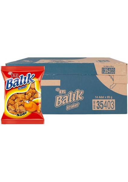 Balık Kraker 85 G x 14 Adet