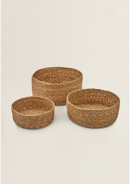 Homing 3'lü Sepet Yuvarlak Organizer Sepet 241696