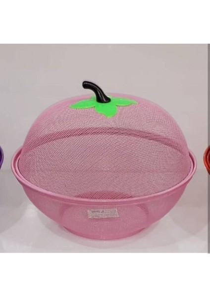 Tel Meyve Sepeti Elma Figürlü Pembe