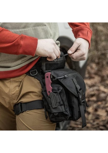 Su Geçirmez Oxford Kumaş Taktik Bel Çantası, Atletik Bacak Çantası, Ayarlanabilir, Siyah (Yurt Dışından) fırsatları