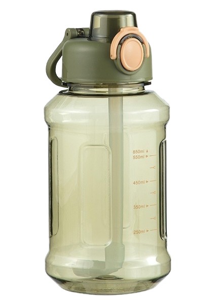 Öğrenci Su Şişesi Yeni Model Ölçekli Su Bardağı Büyük Kapasiteli Yüksek Sıcaklığa Dayanıklı Spor Su Isıtıcısı (Yurt Dışından)