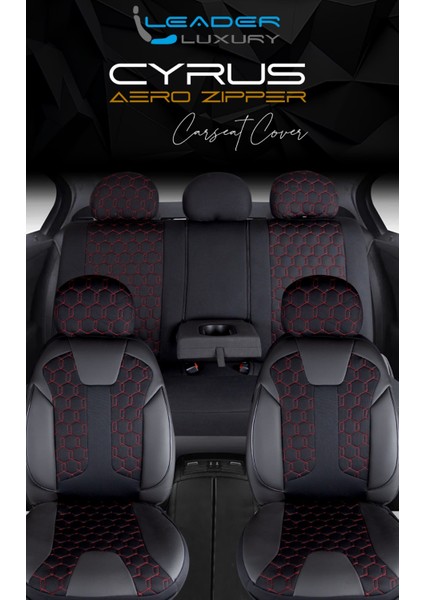 kia Ceed Eski Uyumlu Lüx Deri Detaylı Oto Koltuk Kılıfı Ön Arka Takım Venüs Siyah Kırmızı Auto Good Store indirimleri