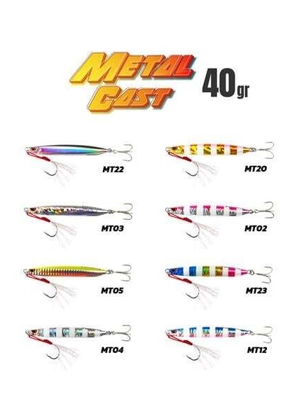 Metal Cast 40GR Shore Jig Metal Yem
