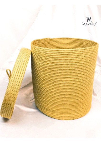 Çok Amaçlı,kapaklı 40CM-36CM Büyük Boy Sepet, Jüt, Hasır, Dokuma Sepet, Düzenleyici fiyatları