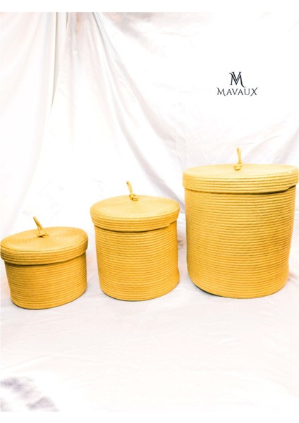 Çok Amaçlı,kapaklı 40CM-36CM Büyük Boy Sepet, Jüt, Hasır, Dokuma Sepet, Düzenleyici modelleri