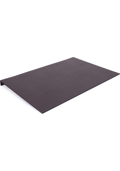 Sümen Kapaksız Masaüstü Tekli Kenar Korumalı Desk Pad Vegan 40X60X3,5 cm. Kahverengi
