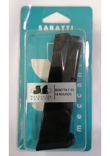Beretta F92 Yedek Şarjör 18 Li Siyah