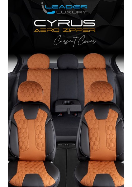 Audi Q7 Uyumlu Lüx Deri Detaylı Oto Koltuk Kılıfı Ön Arka Takım Venüs Tarçın Autogoodstore indirimleri