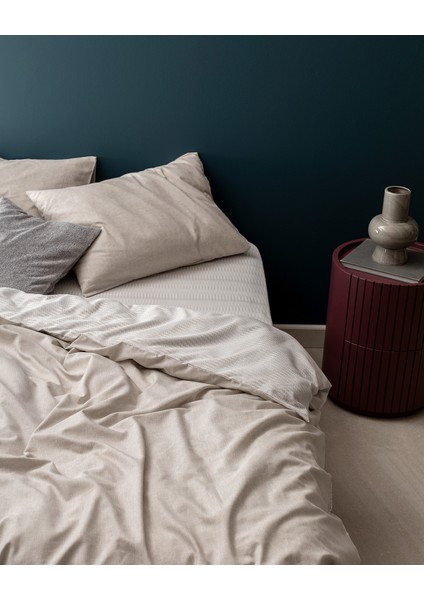 Delrico Çift Kişilik Pamuklu Baskılı Nevresim Takımı - Bej fiyatları