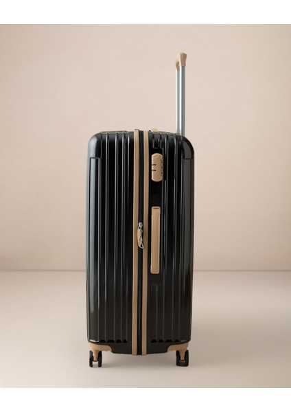 Chest Valiz/bavul - Siyah/bej - Büyük Boy modelleri