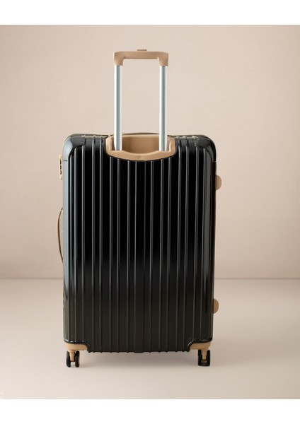 Chest Valiz/bavul - Siyah/bej - Büyük Boy fırsatları