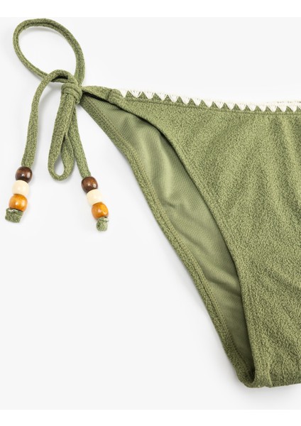 Kroşe Detaylı Boncuklu Yanları Ipli Bikini Altı modelleri
