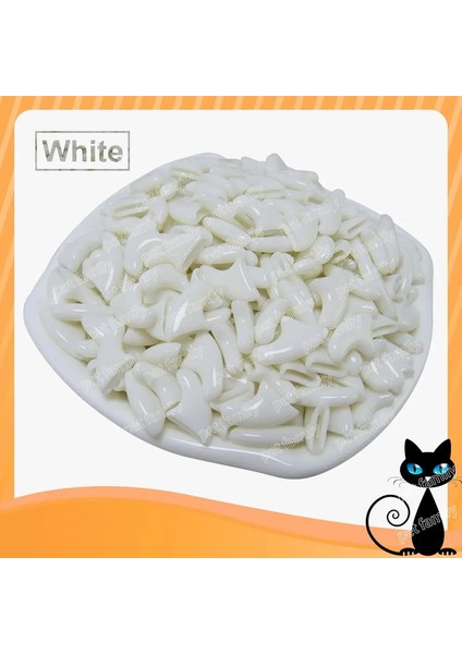 100PCS /lot Kedi Tırnak Kapakları Yumuşak Kedi Pençe Kontrol Evcil Hayvanları Silikon Tırnak Koruyucusu Yapıştırıcı ve Aplikatör: Siyah /boyut: Xs (Yurt Dışından)