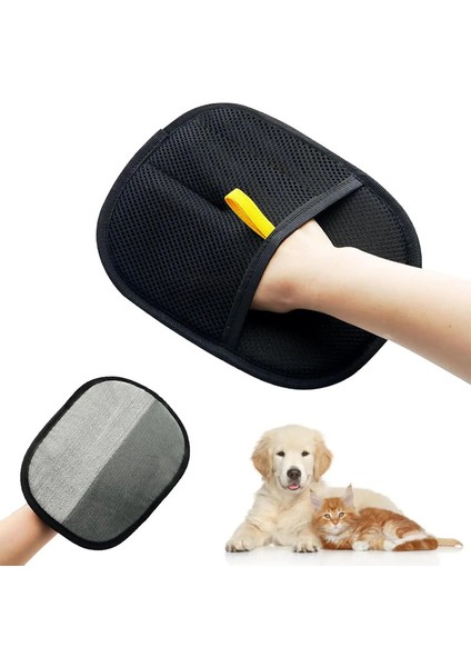 Evcil Saç Temizleme Aracı Yeniden Kullanılabilir Statik Temizleme Eldivenleri, Çift Tarafli Bakım Eldivenleri Evcil Hayvanlar Için, Halılar Için Evcil Hayvan Tüyü Temizler (Yurt Dışından)