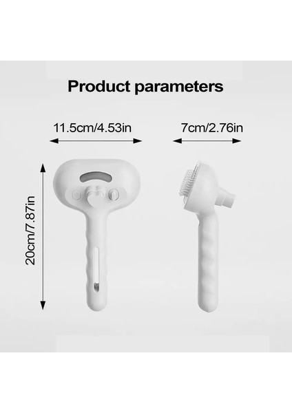 Yükseltilmiş Pet Sprey Tımarlama Buharlı Yüzen Epilasyon Temizleme Buharlı Fırça Stil Malzemeleri Köpekler Için Kediler Aksesuarlar: Beyaz (Yurt Dışından)