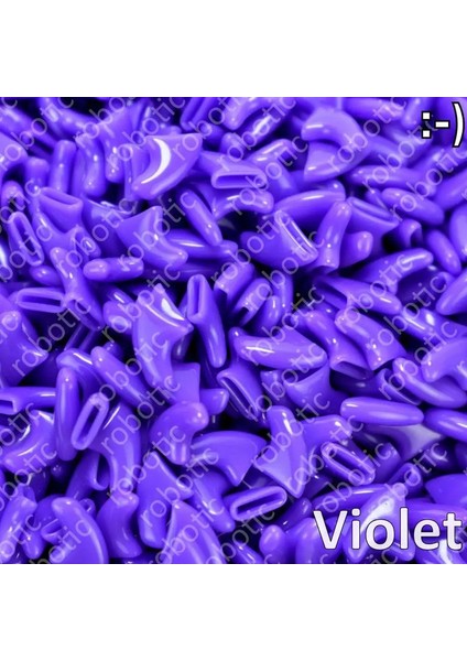20PCS - Kediler Için Yumuşak Tırnak Kapakları + 1x Yapışkan Tutkal + 1x Aplikatör/ * Xs, S, M, L, Kapak, Kedi, Pençe, Pençe, Ztp */renk: Menekşe/boyut: Xs (Yurt Dışından)