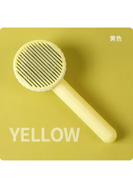 Kedi Tüy Temizleme Mat Alma Fırçası Tarak Köpek Tüy Temizleme Fırçası Kedi Bakım Aracı Köpek Tüy Döküntü Düzenleyici Iğne Tarak Renk: Sarı (Yurt Dışından)