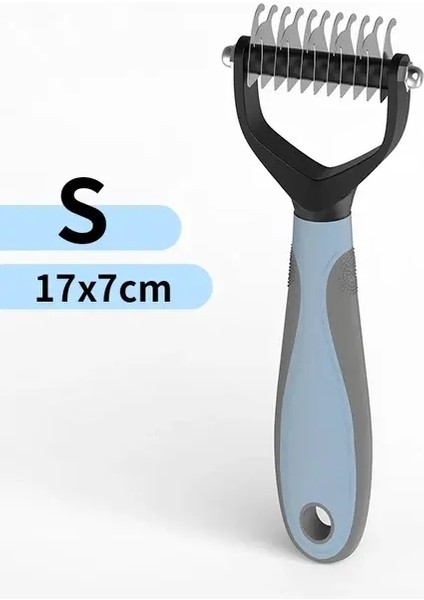 Pet Eptepoval Trow Cat Köpek Fırçası Pet Saç Bakım Aracı Yavru Köpek Saç Dökülme Taraklar Pet Kürk Kırpma Dematting Deshedding Fırçası Renk: Mavi S (Yurt Dışından)