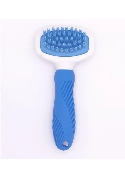 Yüksek Kaliteli Silikon Evcil Hayvan Köpek Kedi Bakım Tarak Fırça Banyosu Temizliği Masaj Plastik Tarak Köpekler Kediler Için Renk:mavi/boyut:küçük (Yurt Dışından)