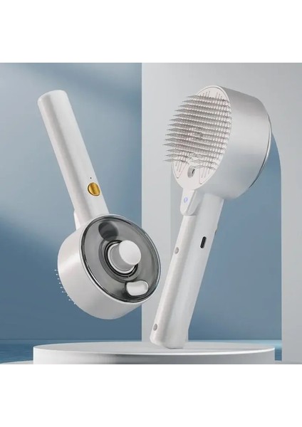 Kedi Buhar Fırçası, Serbest Bırakma Düğmesi ve Tanklı 3'ü 1 Arada Buharlı Evcil Hayvan Fırçası, Tüylü Petcolor Için Etkili Epilasyon Için Anti-Statik: Pembe (Yurt Dışından)