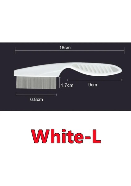 Yeni Profesyonel Evcil Kedi Tüy Alma Tarak Fırça Köpek Bakım Döküntü Araçları Yavru Tüy Döküntüsü Kesici Pet Kürk Tüy Tarakları Renk:beyaz-L (Yurt Dışından)