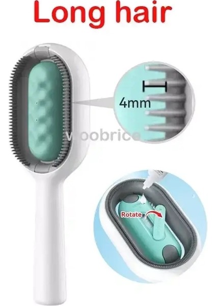 Evcil Ürünleri Kedi Tarakları Kediler Için Evcil Saç Temizleme Fırçası Köpek ve Kedi Tarakları Aksesuarları Köpekler Hayvan Kedi Masajı Bakımı Yün Fırçası Renk:mavi Uzun (Yurt Dışından)