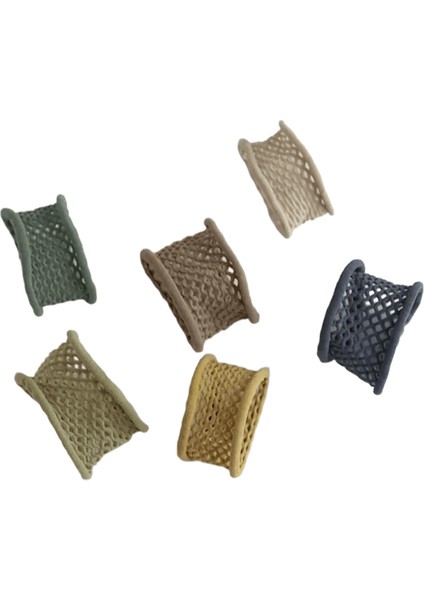 6pcs/set Yüksek At Kuyruğu Tutucu Saç Halkası Kurdeleler Kalın Bağlar Manşet Naylon Elasti Kadınlar Için Saç Ipi Tavan Saç Kravat Aksesuarları: A (Yurt Dışından)