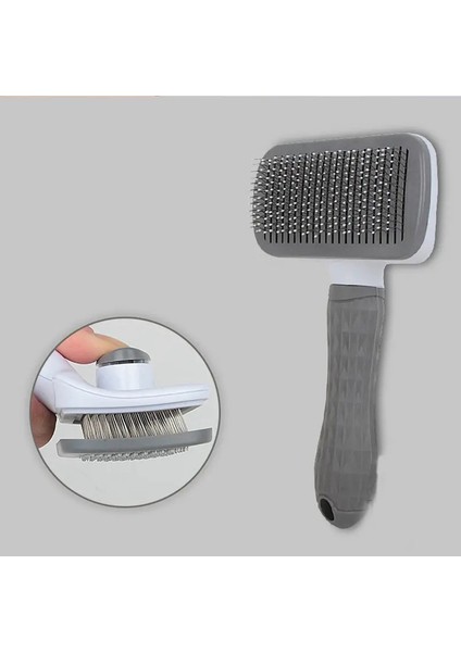 Pet Epilasyon Fırçası Kedi Kaçan Saç Özel Güzellik Masajı Kendinden Temizlik Yapan Iğne Tarak Kedi Malzemeleri: Gri (Yurt Dışından)