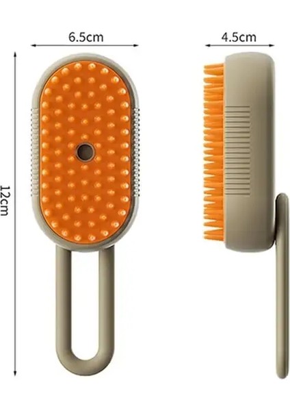 Pet Steam Brush Kedi Köpek Temizleme Buharlı Sprey Masaj Güzellik Tarak 3'ü 1'de Bir Tüy Temini Bakım Malzemeleri Evcil Hayvan Aksesuarları Renk:fırça Kahverengi (Yurt Dışından)